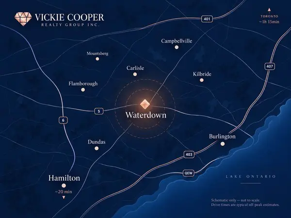waterdown map