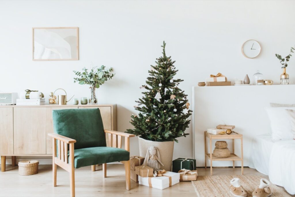 Holiday decor in home